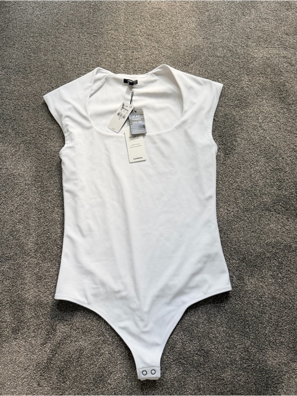 Express White Contour Bodysuit